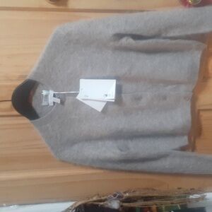 COS Women's Beige Cardigan Sweater